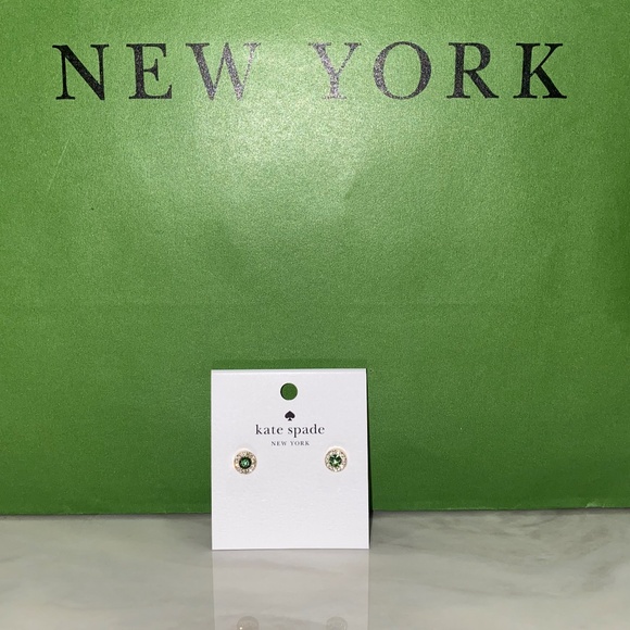 kate spade Jewelry - Kate Spade You're A Gem Pave Halo Studs